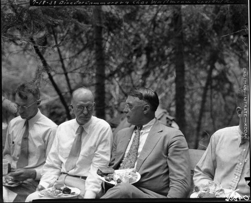 NPS Individuals, Director Arno Cammerer and Charles Whitmore at Crescent Meadow picnic