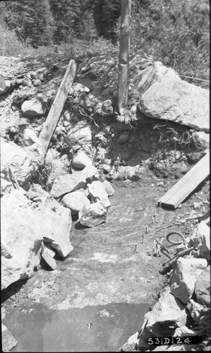 Construction, Tokopah bridge north abutment foundation