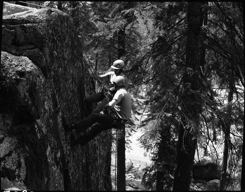 Interpretive Activities, climbing demonstration, with John Krambrink and Milo Jenkins. NPS Individuals