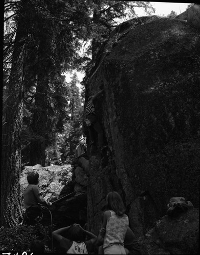 Interpretive Activities, climbing demonstration, with John Krambrink and Milo Jenkins. NPS Individuals