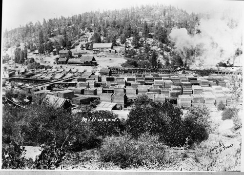 Millwood, Logging, Millwood in early days