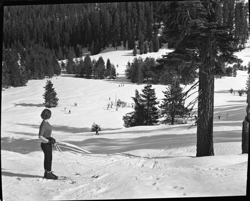 Skiing, Intermediate tow, Wolverton, Marylyn Hall in photo