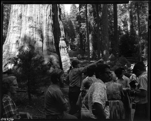 Foreign Visitors, Moroccan students. Naturalist Dick Burns