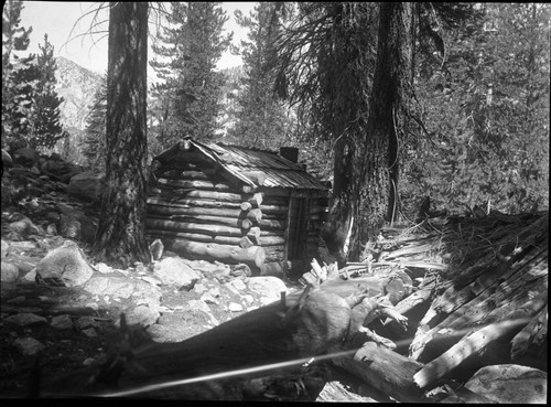 Backcountry Cabins and Structures. Shorty Lovelace cabins in upper Cloud Canyon on edge of Whaleback