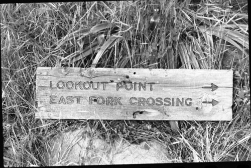 Signs, Old sign from Eden Creek Trail