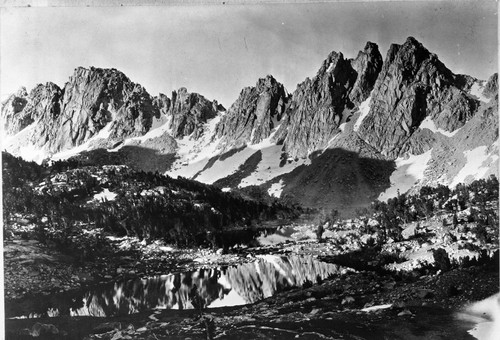 Misc. Lakes, Kearsarge Lakes and Kearsarge Pinnacles. Misc. Geology, Subalpine Forest Plant Community