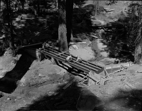 Construction Trail Bridge over Sherman Creek, Congress Trail