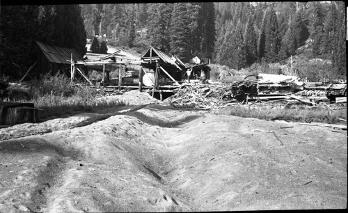 Logging, Atwell Mill, sawdust Pile