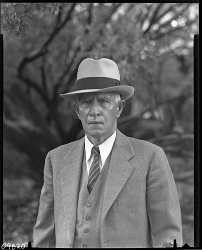 NPS Individuals, Walter Fry, retouched negative. Park Superintendents