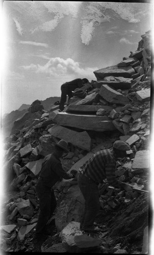 Construction, Mt. Whitney Trail construction and crew