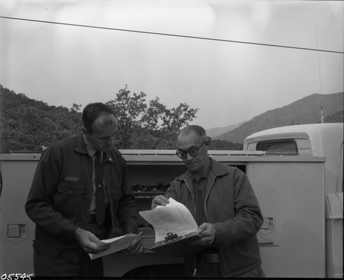 NPS Individuals, Lester Paul Jordan (right) Electrician, Jack E. Lewis (left)