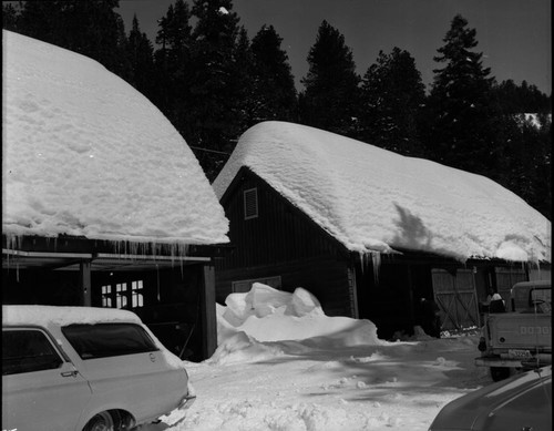 Record Heavy Snow, Record snows Lodgepole area. Maintenance yard