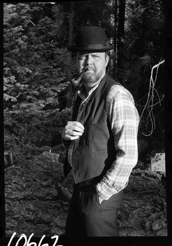 Interpretive Activities, NPS Individuals. Living History Characterization of a Kaweah Colonist. Portrayed by Ranger-Naturalist Vaugh Folkman