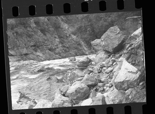 Flood and storm damage, flood damage to Highway 180 near Boyden Cave