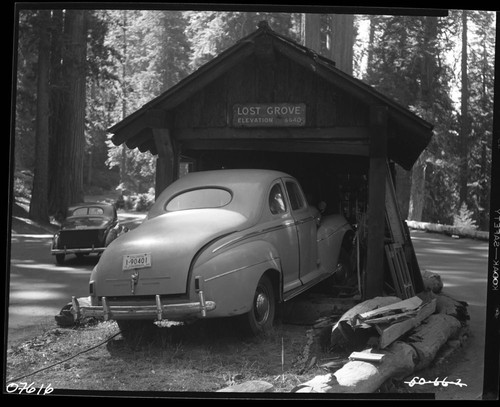 Accidents & Wrecks, wreck of Lost Grove Entrance Station