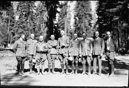 NPS Groups, L to R: Powell, Kerr, unknown, Tobin, White, Cook, Spiglemyre, unknown Parkes