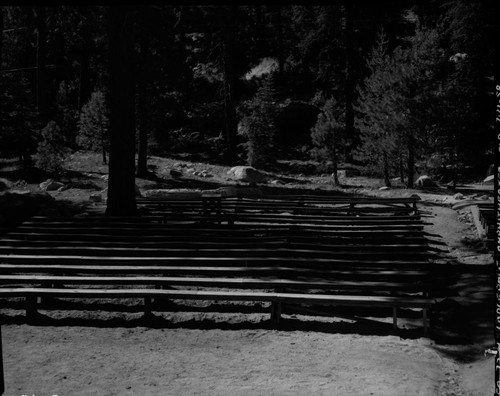 Buildings and Utilities, Old Lodgepole Amphitheater. Seating arrangement