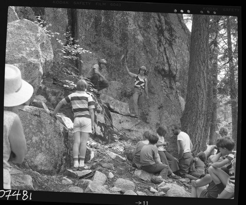 Interpretive Activities, climbing demonstration, with John Krambrink and Milo Jenkins. NPS Individuals