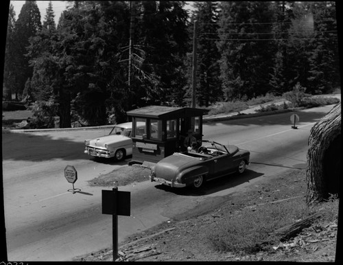 Buildings and Utilities, Big Stump Entrance Station. Ranger unidentified