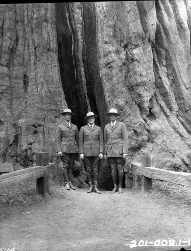 NPS Groups, Naturalist Staff, L to R: Powell, Been, Van Deest