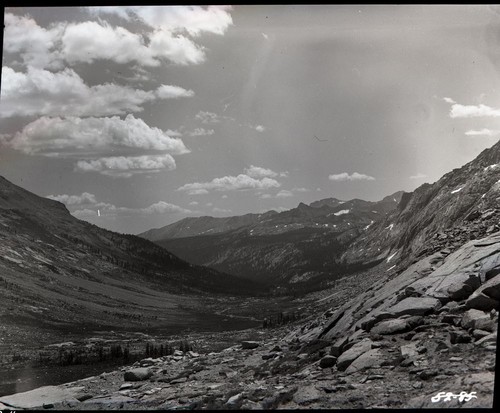 Glaciated Canyons, Big Arroyo, Crop from top of Neg