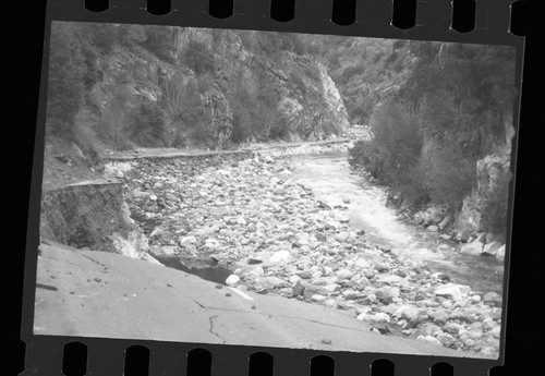 Flood and storm damage, flood damage to Highway 180 near Boyden Cave