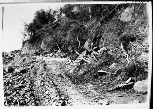 Flood and storm damage, damage to highway