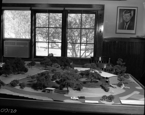 Buildings and Utilities, Administration Building model. Exhibits