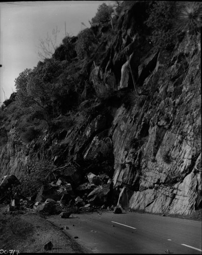 Floods and Storm Damage, Rock slide