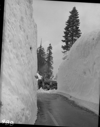 Record Heavy Snows, Vehicles and Equipment, Opening Generals Highway near Little Baldy