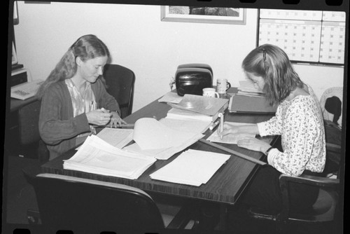 NPS Individuals, Peggy Moore (left), and Amy Workinger, Research Technicians