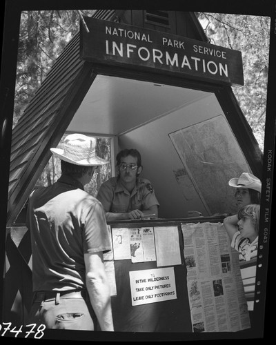 Interpretive Activities, giving information to hikers