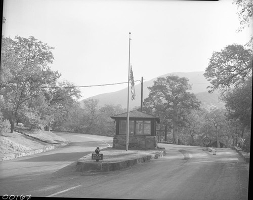 Buildings and Utilities, Entrance Station. Unknown Date, Acetate