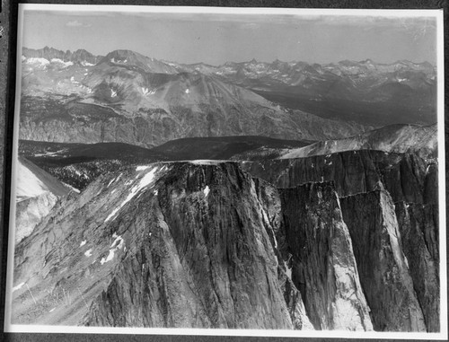 Mt. Whitney, aerial view from east