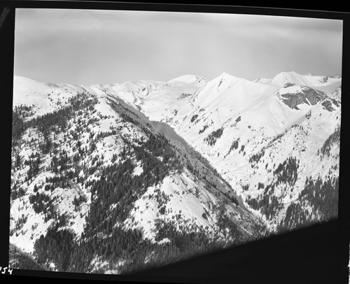 Misc. Canyons, Buck Canyon in snow (aerial view)