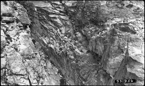 Hamilton Gorge formation near bridge site, High Sierra Trail Investigation, Trail Routes