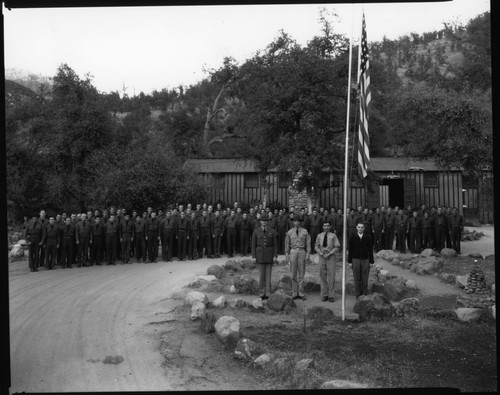 CCC Flag ceremony. [8x10 print]