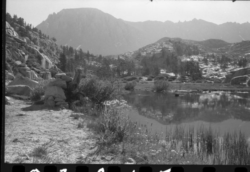 West side of Mount Whitney. Misc. Lakes, Mount Whitney