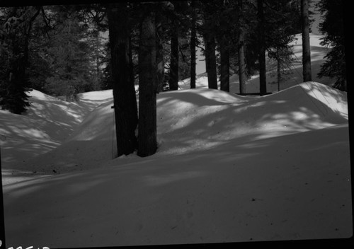 Record Heavy Snows, Snow conditions at old Maintenance area