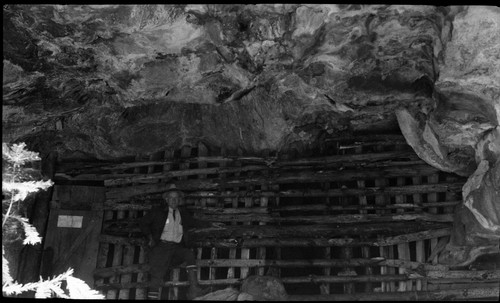 Crystal Cave, Old barricade protecting the cave, NPS Individuals-Bob Leake