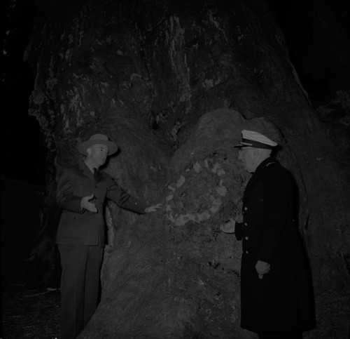 Nation's Christmas Tree Ceremony 1958. Park Superintendents. Supt. Thomas J. Allen