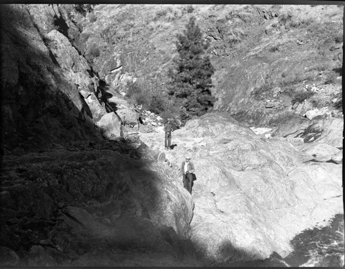 South Fork Kaweah River, Flood and Storm Damage, flood damage to roads and bridges along South Fork. Walker pictured