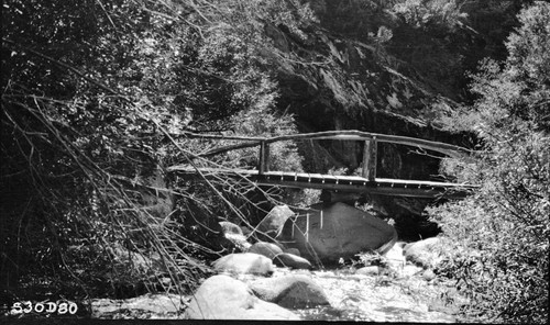 Bridges, Cold Spring Trail Bridge, below present day lookout point