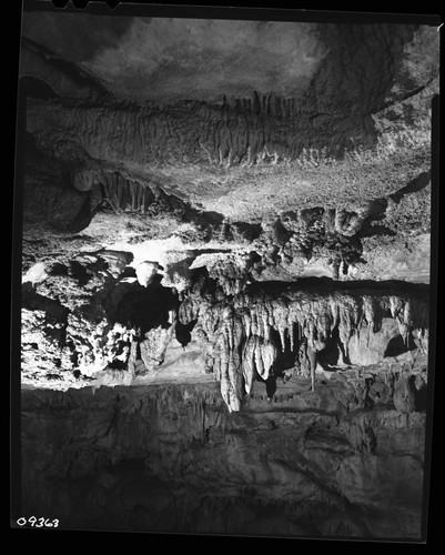 Crystal Cave Interior Formations, Near cave entrance