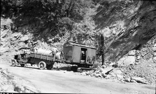 Construction, Steam shovel. Vehicles and Equipment