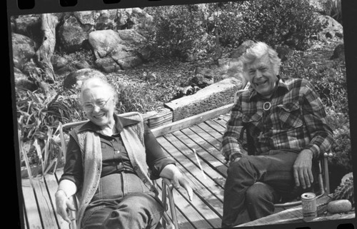 Historic Individuals, Mr. and Mrs. Forest Clingan at their home at Clingan's Junction (founded by Forest's father)