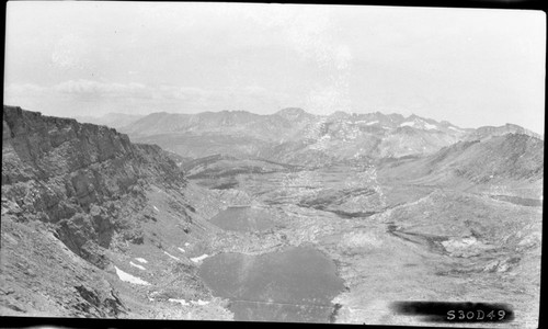 Headwaters of Tyndall Creek from Foresters Pass, Misc. lakes