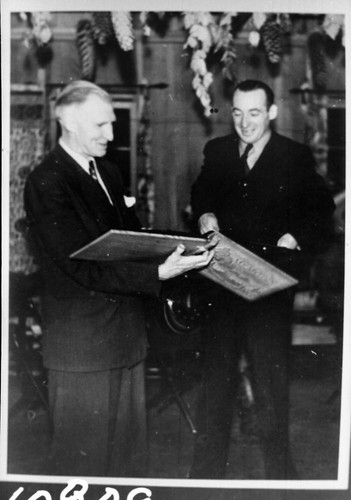 Park Superintendent, NPS Individual. Superintendent Col. John R. White and Chief Ranger Dan Tobin. Unidentified occassion