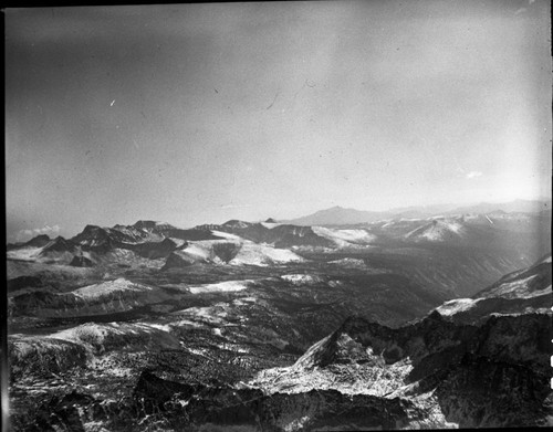 Upper Kern Basin, Kern Canyon and Mt. Whitney (aerial)