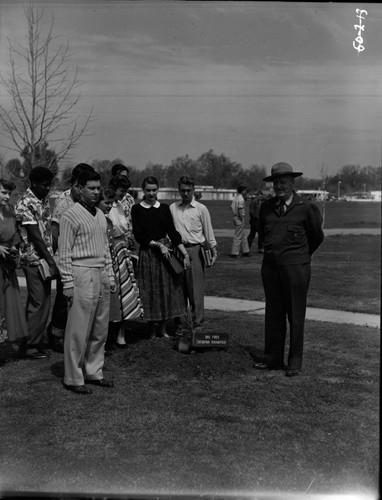 Howard Stagner, College of the Sequoias, Visalia, Dedications and Ceremonies, Park Superintendents. Sequoia Trees at College of the Sequoias. Supt. Eivind Scoyen. 500330